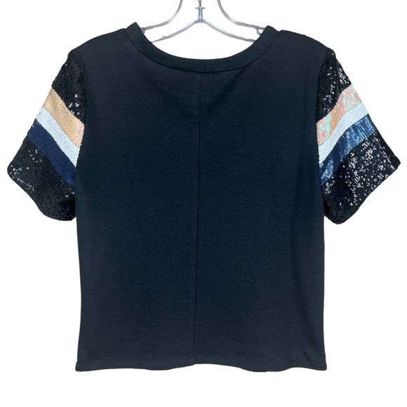 Striped sequin front top - Picture 2 of 5